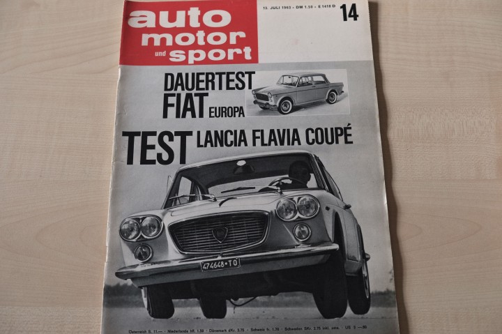 Deckblatt Auto Motor und Sport (14/1963)